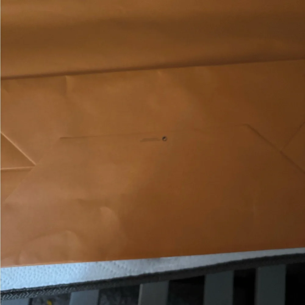Louis Vuitton Orange Bag with Blue Handles X large